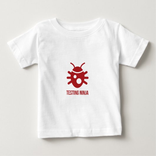 T-shirt Pour Bébé Insecte examinant Ninja (Devant)