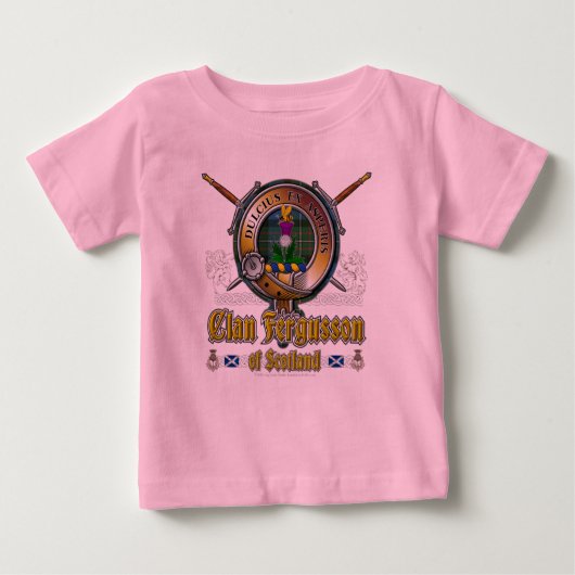 T-shirt Pour Bébé Insigne du clan Fergusson (Devant)