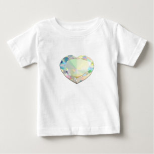 T-shirt Pour Bébé Inspiration du coeur de diamant
