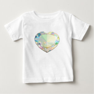 T-shirt Pour Bébé Inspiration du coeur de diamant