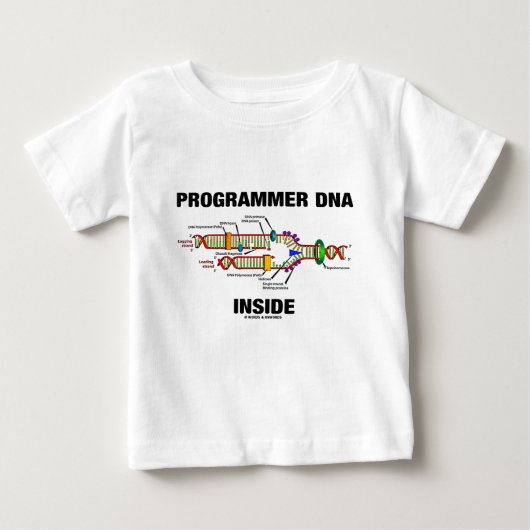 T-shirt Pour Bébé Intérieur d'ADN de programmeur (reproduction (Devant)
