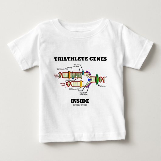 T-shirt Pour Bébé Intérieur de gènes de Triathlete (reproduction (Devant)