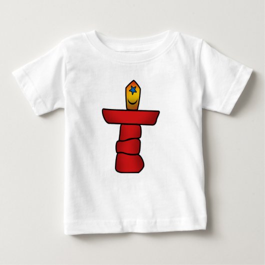 T-shirt Pour Bébé Inuksuk, Nunavut, Canada (Devant)