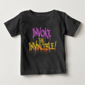 T-shirt Pour Bébé Invoquer l'invincible (Devant)