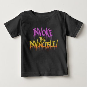 T-shirt Pour Bébé Invoquer l'invincible