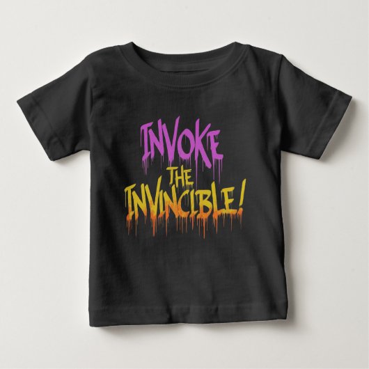 T-shirt Pour Bébé Invoquer l'invincible (Devant)