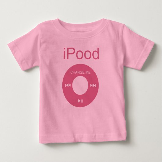 T-shirt Pour Bébé iPood Funny Baby Shirts (Devant)