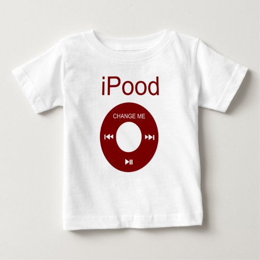 T-shirt Pour Bébé iPood Funny Baby Shirts (Devant)