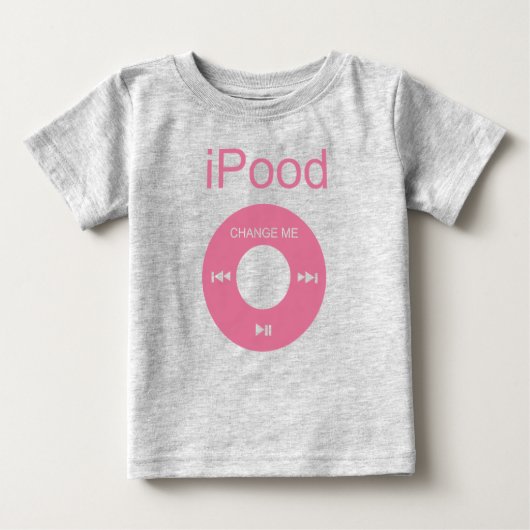 T-shirt Pour Bébé iPood Funny Baby Shirts (Devant)