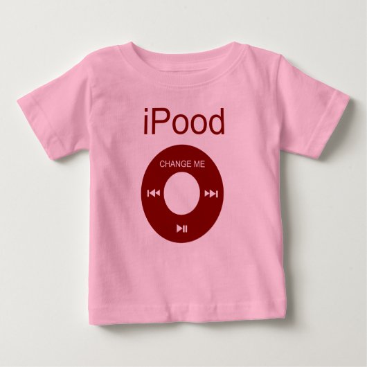 T-shirt Pour Bébé iPood Funny Baby Shirts (Devant)