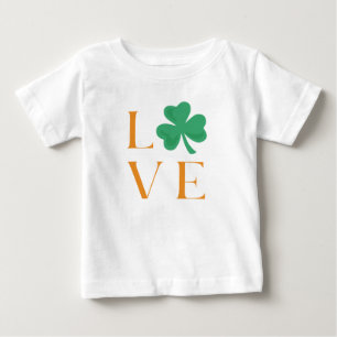 T-shirt Pour Bébé Irish Love Green et Orange Tee for Baby