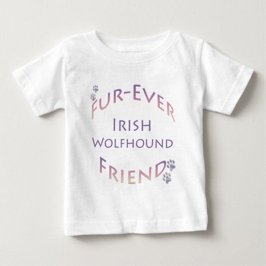 T-shirt Pour Bébé Irish Wolfhound Furever (Devant)