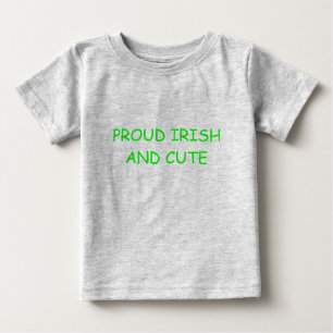 T-SHIRT POUR BÉBÉ IRLANDAIS ET MIGNON FIERS