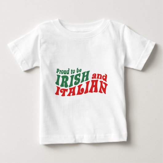 T-shirt Pour Bébé irlandais italien (Devant)