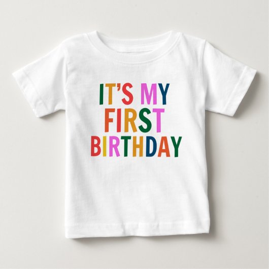 T-shirt Pour Bébé  It’s My 1st Birthday (Devant)