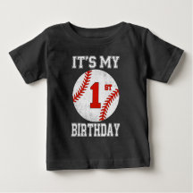 It’s My 1st Birthday Baseball Design