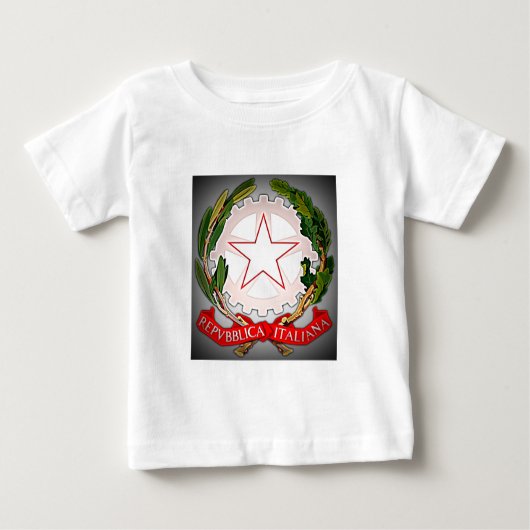 T-shirt Pour Bébé Italie Emblème bord foncé (Devant)