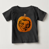T-shirt Pour Bébé Jack o' Lantern Vampire Face, Citrouille d'Hallowe (Devant)