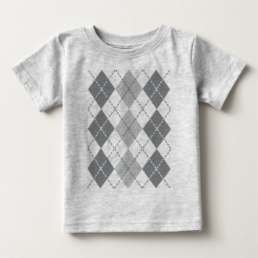 T-shirt Pour Bébé Jacquard gris (Devant)