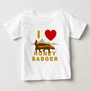 T-SHIRT POUR BÉBÉ J'ADORE LE BADGER DE HONEY