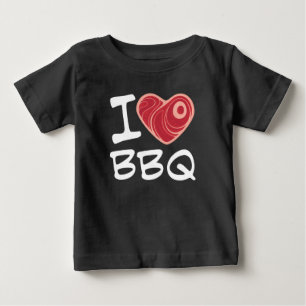 T-shirt Pour Bébé J'adore le barbecue