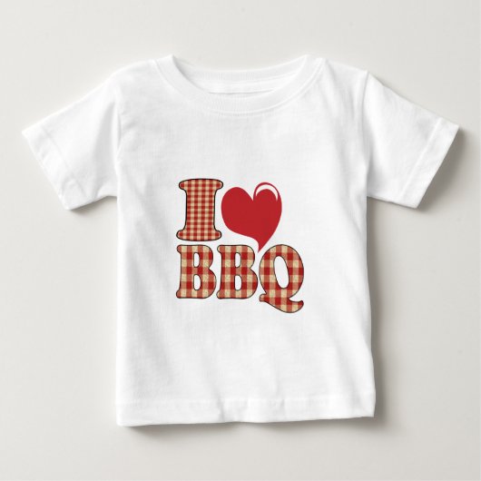 T-shirt Pour Bébé J'adore le BBQ (Devant)
