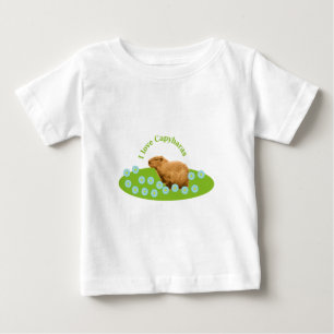 T-shirt Pour Bébé J'adore les capybaras