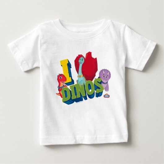 T-shirt Pour Bébé J'adore les dinos | Dino Ranch (Devant)