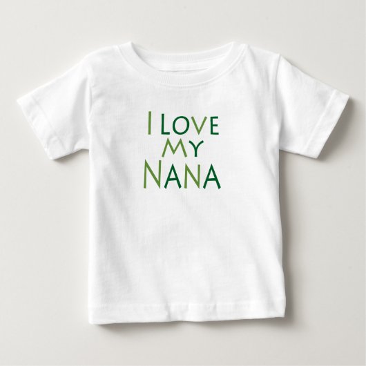 T-shirt Pour Bébé J'adore ma grand-mère (Devant)