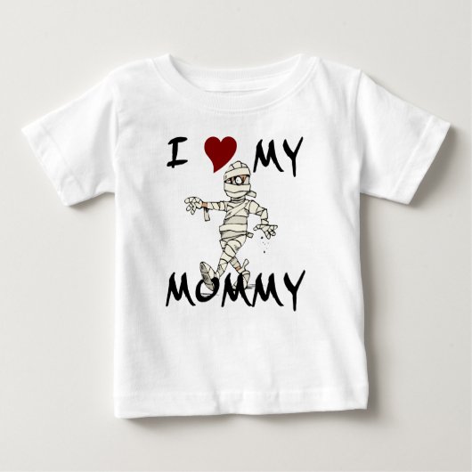 T-shirt Pour Bébé J'ADORE Ma Mère Chemise À Manches Longues (Devant)
