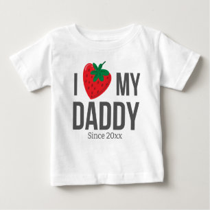 T-SHIRT POUR BÉBÉ J'ADORE MES VÊTEMENTS DE BÉBÉ MADAME TEXTE PERSONN