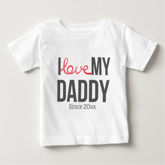 T-SHIRT POUR BÉBÉ J'ADORE MES VÊTEMENTS DE BÉBÉ MADAME TEXTE PERSONN