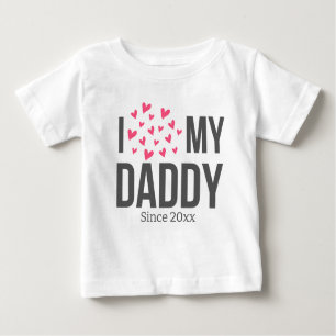 T-SHIRT POUR BÉBÉ J'ADORE MES VÊTEMENTS DE BÉBÉ MADAME TEXTE PERSONN