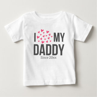 T-SHIRT POUR BÉBÉ J'ADORE MES VÊTEMENTS DE BÉBÉ MADAME TEXTE PERSONN