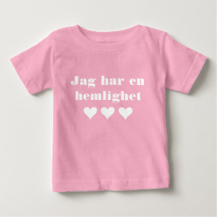 T-shirt Pour Bébé Jag ska bli storasyster bébé T-shirt