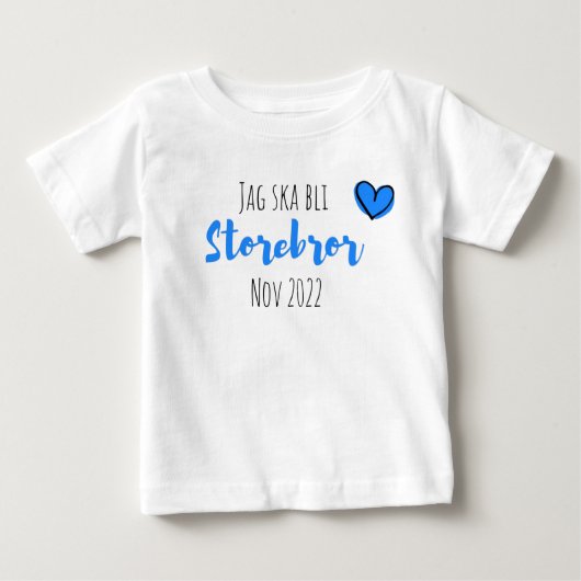 T-shirt Pour Bébé Jag ska bli storebror (Devant)
