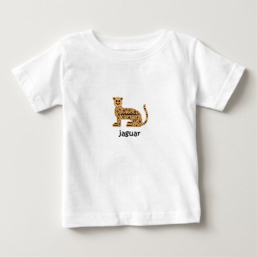 T-shirt Pour Bébé Jaguar (Devant)