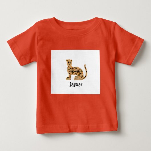 T-shirt Pour Bébé Jaguar (Devant)