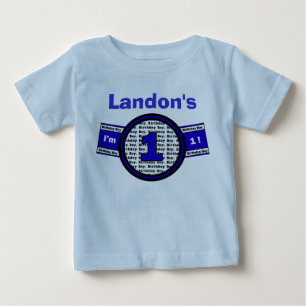T-shirt Pour Bébé J'ai 1 an ! Chemise d'anniversaire