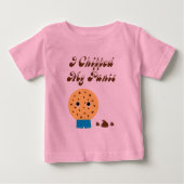 T-shirt Pour Bébé J'Ai Chiffré Mon Pantalon Chocolat Chip Cookie (Devant)