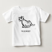 T-shirt Pour Bébé j'ai faim (Devant)