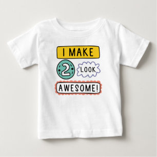 T-shirt Pour Bébé J'Ai Fait Deux Semblables