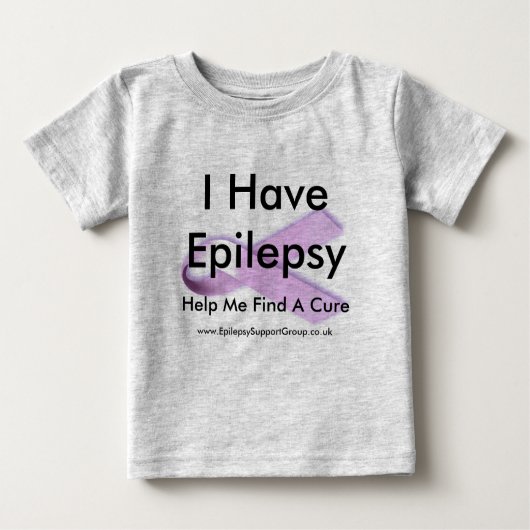 T-shirt Pour Bébé J'Ai L'Épilepsie Pour Trouver Un Traitement (Devant)