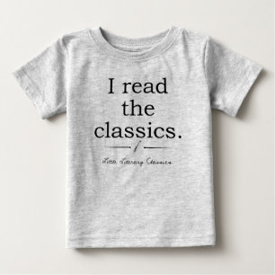 T-shirt Pour Bébé J'ai lu la chemise d'enfants de bébé de logo de