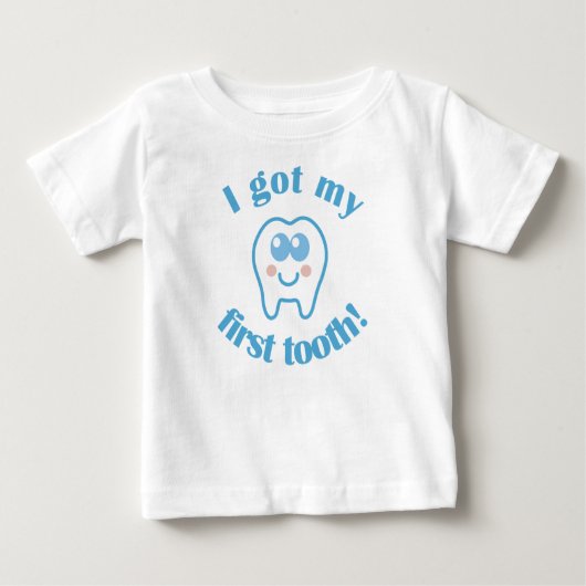 T-shirt Pour Bébé J'Ai Ma Première Dent (Devant)