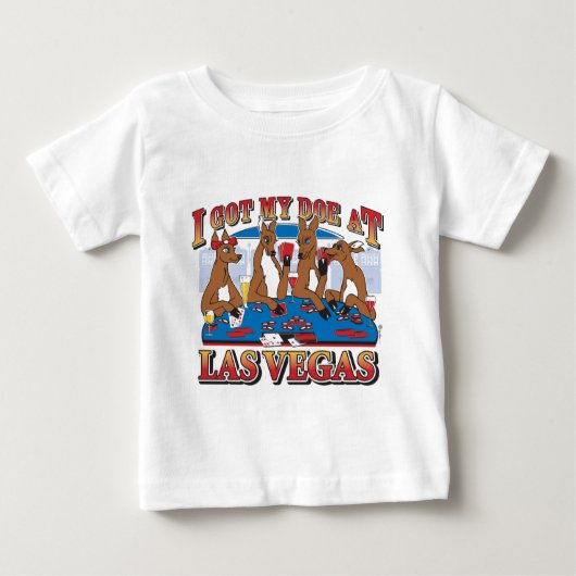 T-shirt Pour Bébé J'ai mon dod à Las Vegas (Devant)