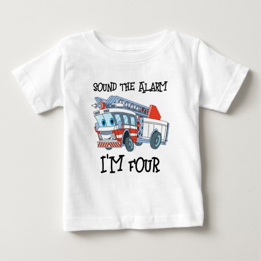 T-shirt Pour Bébé J'ai quatre ans (Devant)