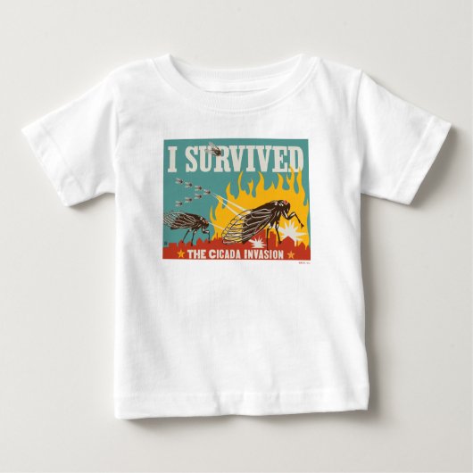T-shirt Pour Bébé J'ai survécu à l'invasion du Canada (Devant)