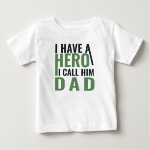 T-shirt Pour Bébé j'ai un héros