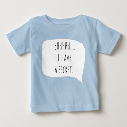 T-shirt Pour Bébé J'ai une date secrète, grand frère personnalisable (Devant)